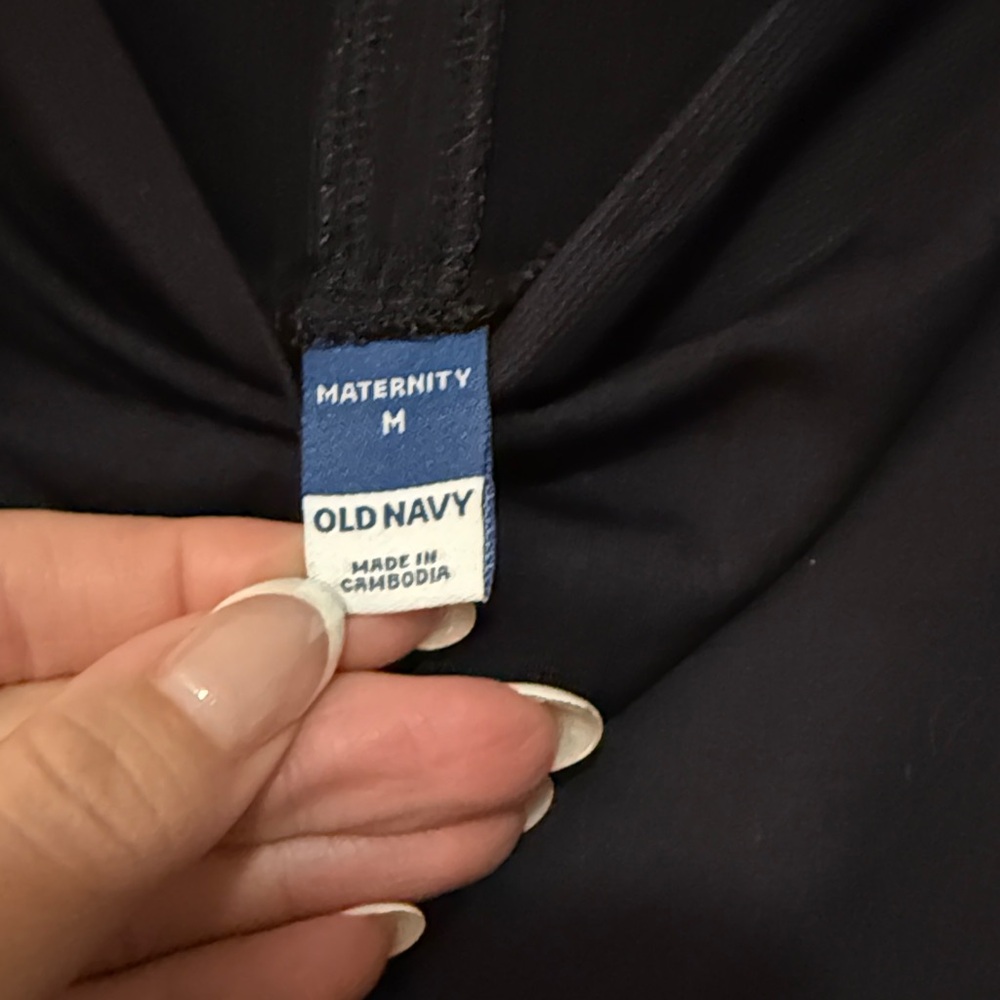 Black maternity Women's Pants - Picture 2 of 4